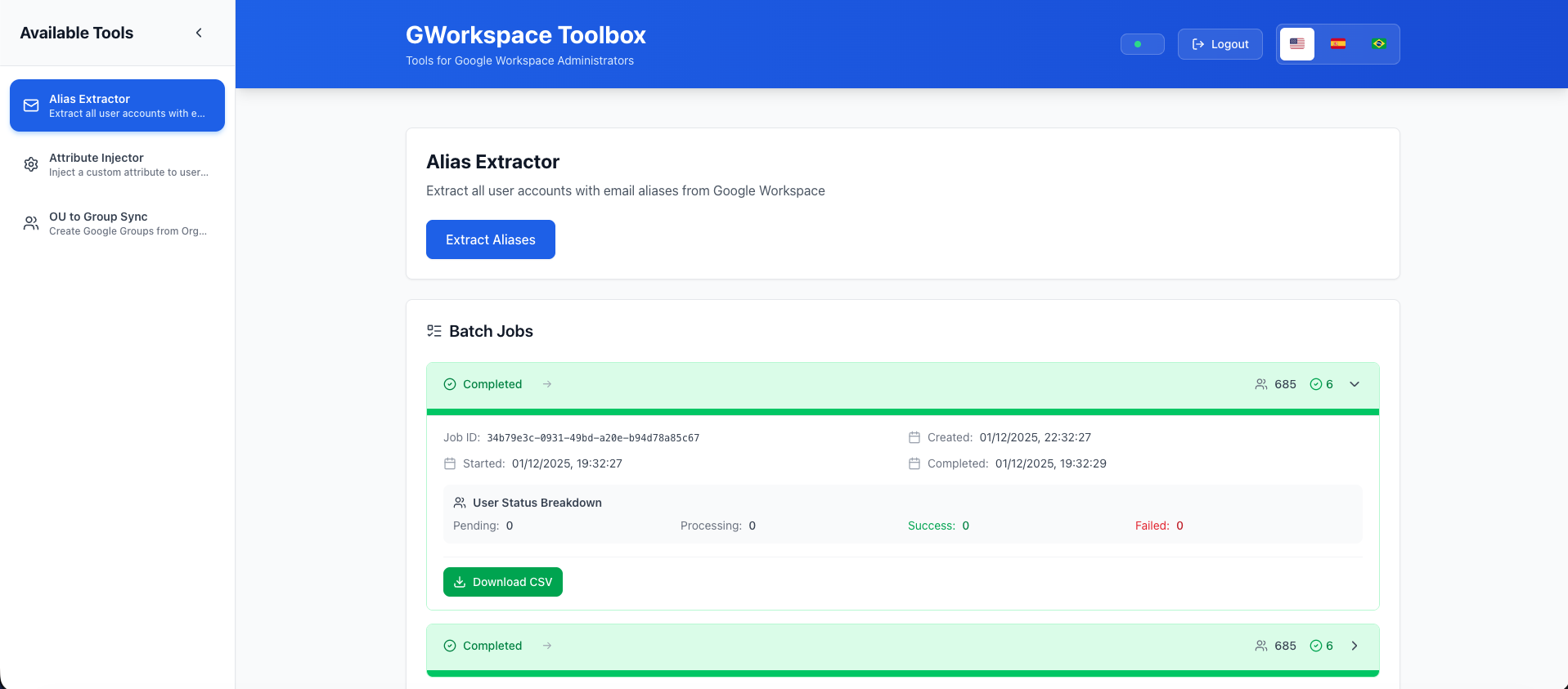 Alias Extractor Interface